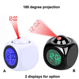 Reloj de Proyección para Techo de Dormitorio, Divertido Reloj Despertador con Proyección de Tiempo en Español y Inglés, Pantalla LCD, Rotación de 180 Grados - Product Image 2