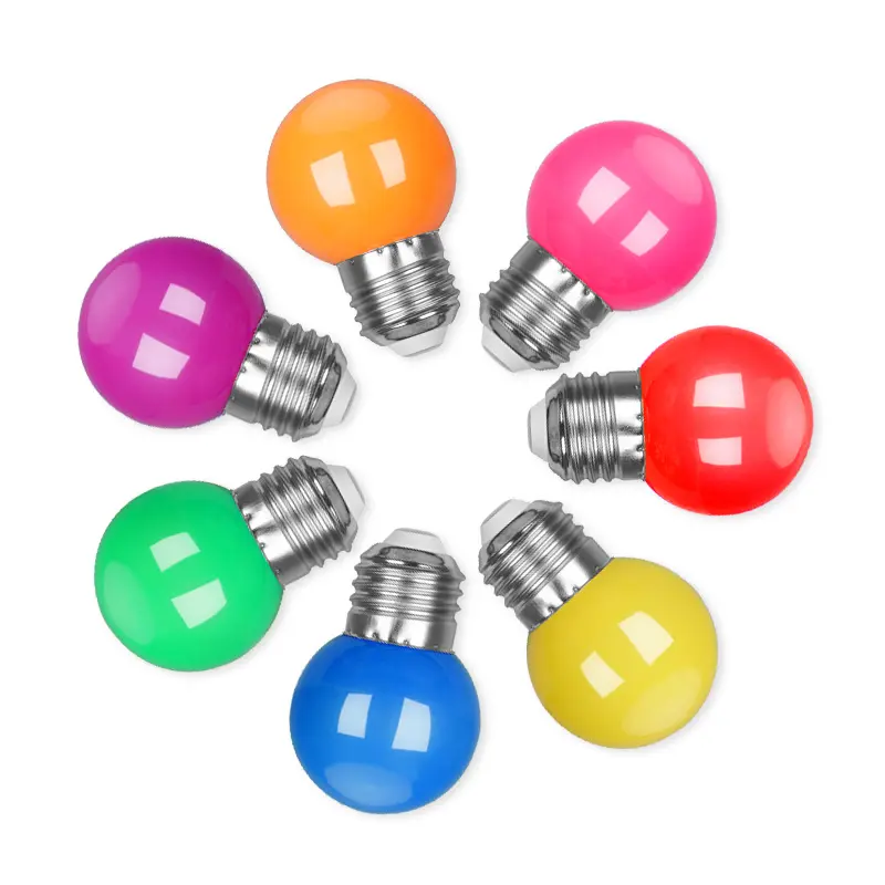 Mini Golfball 0.5w 1w bohlam pengganti warna-warni bola lampu Led tali dekorasi bohlam Led B22