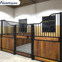 Panneaux de box pour chevaux de conception européenne, revêtement poudré, pour écuries et granges équestres