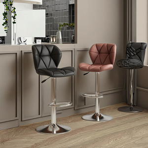 Chaises <span class=keywords><strong>de</strong></span> <span class=keywords><strong>bar</strong></span> personnalisées en usine, design commercial, en cuir, chaises <span class=keywords><strong>de</strong></span> <span class=keywords><strong>bar</strong></span> modernes <span class=keywords><strong>de</strong></span> style nordique, tabourets <span class=keywords><strong>de</strong></span> <span class=keywords><strong>bar</strong></span> pour cuisine, salle à manger, centre commercial - Product Image 3