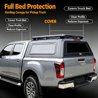 MASSAIT Hardtop 4x4 en acier pour benne de pick-up simple ou double, compatible Hilux GMC Canyon GWM Cannon Alpha Shark6 Ford Jeep
