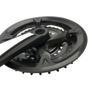 Manivelle et pignon de vélo en fer réglables 42T/34T/24T, <span class=keywords><strong>courroie</strong></span> à 3 vitesses avec protection de chaîne - Product Image 2