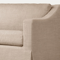 Canapé d'angle en lin personnalisé Rhoohill, design moderne, housse de canapé amovible, meubles de salon