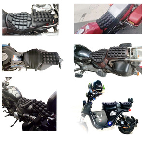 JFT Inflatable Motorcycle Seat <b>Cushion</b> 30x23x3cm Rear Shock Absorbing <b>Pad</b> With Pump And Straps - Product Image 4