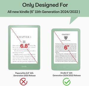 Protecteur d'écran en verre trempé transparent 9H résistant aux empreintes digitales 2.5D <span class=keywords><strong>Arc</strong></span> sans bulles pour 6 ''Kindle 2024 2022 (11e) - Product Image 2