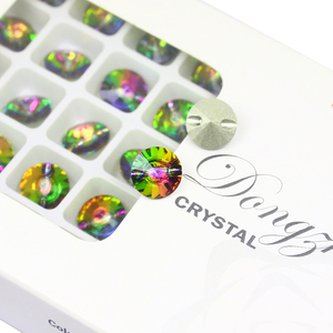 Rivoli Hình Dạng Nút Điểm Trở Lại Pha Lê Thạch Bán Buôn Loose Pha Lê Hạt Cho Quần Áo May Mặc Phụ Kiện May Nút - Product Image 2