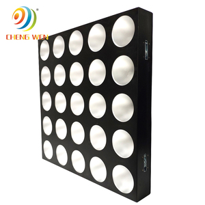 크리스마스 파티 디스코 LED 매트릭스 무대 조명 5x5 COB 매트릭스 25x12w rgbw 3in1 dmx 믹싱 컬러 led 패널 블라인더 배경