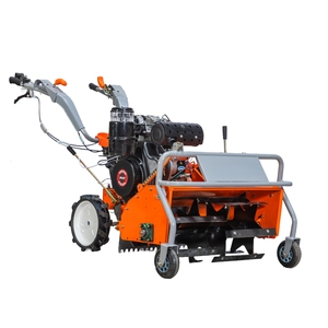 Déchiqueteuse d'herbe diesel 10HP 188F à démarrage électrique, <span class=keywords><strong>double</strong></span> disque, désherbeur sur pied, haute productivité pour la tonte de jardin, Newpanda - Product Image 4