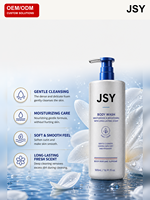 OEM ODM Marque Privée 500ml Gel Douche Parfumé Spa Acide Hyaluronique Hydratant Éclaircissant Équilibrant l'Huile Parfum Longue Durée