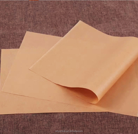 Feuilles de papier cuisson brun naturel 40 g/m² antiadhésives, résistantes aux hautes températures, écologiques et enduites de silicone, pour gâteaux et pains