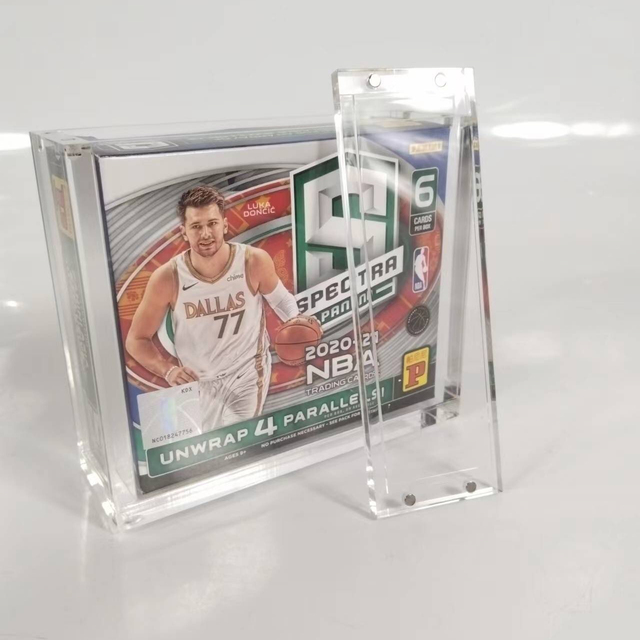 UV Resistant Acrylic Panini Donruss NBA Basketball Blaster Box Custom Clear Sports Card Display Case