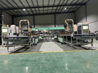 Línea de Producción CNC de Anidamiento Uno a Dos con Carga Automática y Etiquetado para Madera, Máquina para Fabricación de Puertas de Muebles y Gabinetes