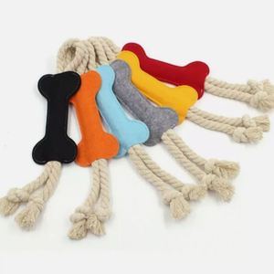 Juguete Masticable Multifuncional de Fieltro para Perros, en Forma de Hueso, Juguete de Cumpleaños para Perros, Juguete Interactivo para Cachorros - Product Image 1