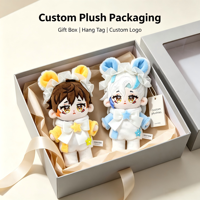Poupée en peluche personnalisée Kpop Idol en gros, design de personnage OC, poupée en coton, mignonne avec oreilles de chat, peluche rembourrée pour affichage Itabag, cadeau