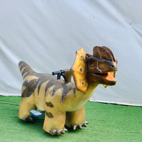 Manège Dinosaure pour Enfants, Électrique, Étanche, pour Parcs d'Attractions Extérieurs, Centres Commerciaux, Intérieur, Métal et Plastique
