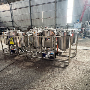 Machine <span class=keywords><strong>de</strong></span> raffinage d'huiles végétales (sésame, <span class=keywords><strong>avocat</strong></span>, noix, huile <span class=keywords><strong>de</strong></span> palme) en acier inoxydable, petite capacité 500 kg/jour - Product Image 3