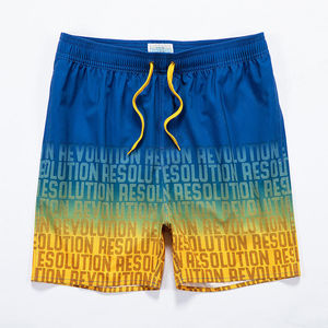 Logo100 % personalizado poliéster ropa de playa pantalones cortos de Hombre Bañadores playa pantalones cortos de malla pantalones cortos de baño para hombre - Product Image 3