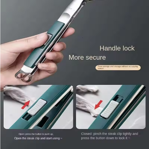 Pinces de cuisine en acier inoxydable à long manche anti-brûlure pour retourner les steaks, les poissons, le pain, les hamburgers, les crêpes, les pizzas, pelle à nourriture - Product Image 6