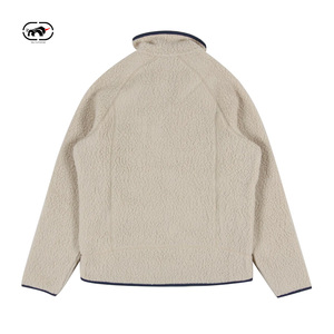 Custom Logo Fleece <strong>Jacket</strong> Men Zipper Stand Collar Casual Winter Sherpa Outdoor <strong>Travel</strong> Tech Polar Fleece Work <strong>Jacket</strong> Manufacturer - Product Image 3