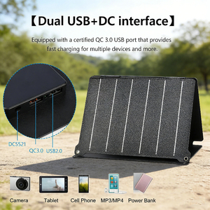 แผงโซลาร์เซลล์แบบโมโนคริสตัลไลน์ประสิทธิภาพสูง 20 วัตต์ สีดำ พกพาสะดวก ยี่ห้อ Alecter Solar สำหรับการชาร์จที่เชื่อถือได้ ใช้ได้ในกรณีฉุกเฉิน แคมป์ปิ้ง และกิจกรรมกลางแจ้ง - Product Image 4