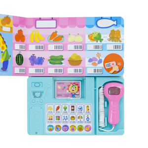 Juego <span class=keywords><strong>de</strong></span> <span class=keywords><strong>compras</strong></span> <span class=keywords><strong>de</strong></span> simulación juguetes interactivos aprendizaje educativo temprano <span class=keywords><strong>libro</strong></span> <span class=keywords><strong>de</strong></span> sonido con escáner <span class=keywords><strong>de</strong></span> código <span class=keywords><strong>de</strong></span> barras - Product Image 2