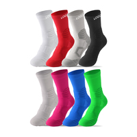 Chaussettes de basket-ball unisexes personnalisées Coussin Chaussettes de cyclisme épaisses Chaussettes de sport Athletic Crew