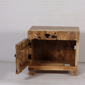 Factory Direct Wooden Bedside Table with Storage <b>Drawer</b> Modern Bedroom <b>Side</b> Cabinet Furniture Customized Design Available - Product Image 4