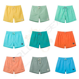 Shorts de Baño para Hombre, Color Sólido, Verano, Logotipo Personalizado, Venta al Por Mayor - Product Image 1