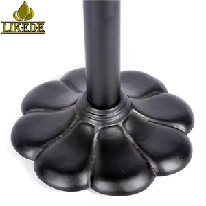 Antike Esstisch basis aus Gusseisen Vintage Blumen stil Metall bein für Schlafzimmer im Freien Café Restaurant und Wohn möbel - Product Image 4