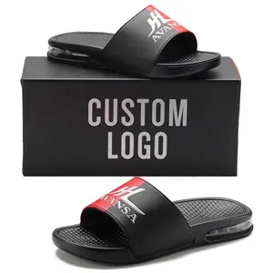 Xsheng Handcrafted Custom Logo Slippers Chaussures Pour Hommes Zapatos De Hombre Oem Logo Low Moq Custom Designer Slides