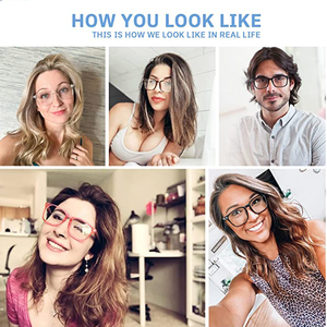 Gói Sản Xuất Sẵn Thời Trang Cho Nữ Kính Đọc Sách Kính Lọc Chặn Ánh Sáng Xanh Khung Thiết Kế Tia Uv - Product Image 6