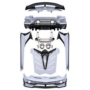 Kit Carrosserie en Fibre de Carbone Style <span class=keywords><strong>SVJ</strong></span> pour <span class=keywords><strong>Lamborghini</strong></span> <span class=keywords><strong>Aventador</strong></span> LP700 LP720 – Pare-chocs et Jupes Latérales – Vente Flash - Product Image 2