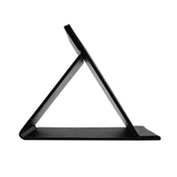 PINK STORE WExquisite mCustomized Luxury Desktop Support de bureau pliable en cuir Miroir de maquillage