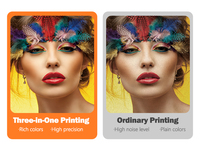 Mesin Printer UV Dtf Multifungsi dengan Operasi Sederhana, Printer Flatbed UV A1 A3 dengan Ccd
