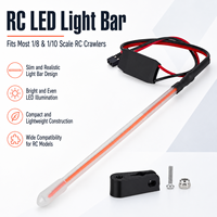 100mm Rosa RC LED-Lichtstreifenleiste Heckstoßstangen-Lampen-Set für 1/10 1/8 RC Crawler Truck Dekorative Beleuchtung Zubehör