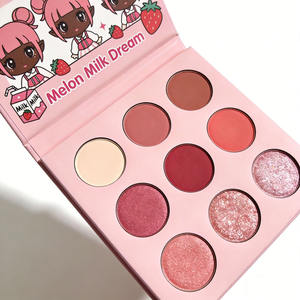 Paleta de Sombras de Ojos de 9 Colores, Altamente Pigmentada, Mate, Brillante, Maquillaje de Marca Privada, Logotipo Personalizado - Product Image 2