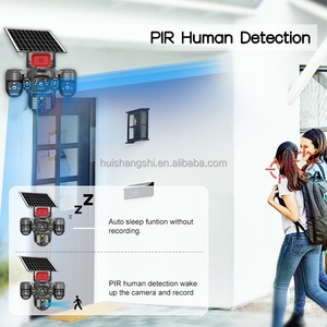 Cámara de Seguridad Inalámbrica V380pro Yoosee con Cuatro Lentes AOV Wifi 4G 40MP IP PTZ CCTV, Cámara de Vigilancia Exterior Tipo Bala con Energía Solar - Product Image 3