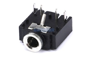 Stereo Audio <strong>Socket</strong> Dual Channel <strong>Socket</strong> with NutM Stereo - Product Image 3