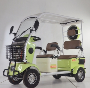 800W 1000W chariot électrique quatre roues passager <span class=keywords><strong>E</strong></span> vélo électrique vélo électrique pour les personnes âgées utilisation familiale - Product Image 3