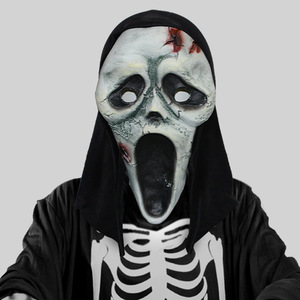 Máscara de Monja Demonio de Látex para Adultos, Disfraz de Halloween, con Capucha, para Fiestas - Product Image 6