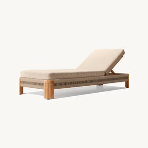 La mejor tumbona duradera de teca, cama de día de madera grande y alta para exteriores, silla de ocio de estilo moderno para uso en el patio - Product Image 3