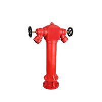 BS14384 EN accessoire extérieur de bouche d'incendie de pilier humide britannique à 2 voies en fonte pour équipement de lutte contre les incendies