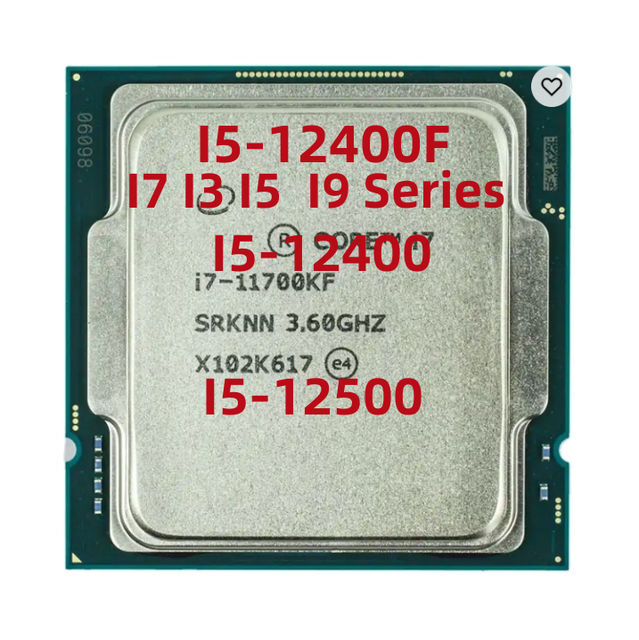 Good Quality and Best Price CPU I5-12400F 12400 12500 Processor for Desktop/laptop I5 I3 I7 I9