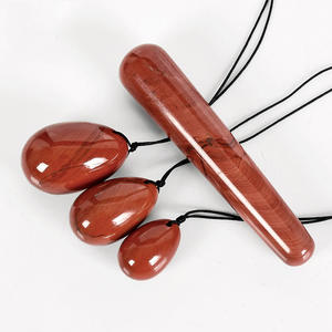 Œufs de jaspe rouge de Chine, œufs de cristal, plug <span class=keywords><strong>anal</strong></span> pour femme, ensemble de jade et d'agate - Product Image 5