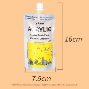 Bolsa de recarga <span class=keywords><strong>para</strong></span> pintura acrílica, bolsa blanda creativa <span class=keywords><strong>para</strong></span> set de colores acrílicos, bolsa exprimible <span class=keywords><strong>para</strong></span> pintura artística DIY, paquete de recarga de pigmentos. - Product Image 4