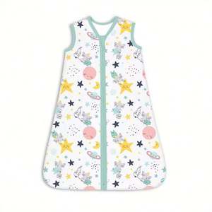 Cotton Wearable <b>Blanket</b> <b>Baby</b> Sleeping Bag Sleeveless with Zipper for <b>Boys</b> and Girls - Product Image 5