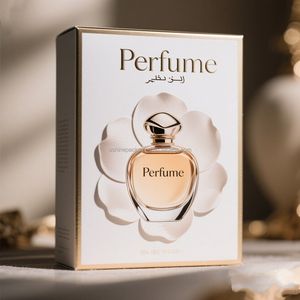 Custom Logo Luxury Perfume Gift Box <b>Square</b> Drawer with Gold Foil High-End Sponge Liner for Eye Cream and Essential Oils - Product Image 3