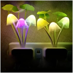 Cheap Color Changing Cute Mushroom <strong>Night</strong> <strong>Light</strong> Flower Wall Lamp <strong>Plug</strong> in Sensor LED <strong>Night</strong> <strong>Light</strong> for Bedroom Bathroom - Product Image 3