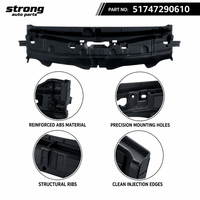 OE 51747290610 Conduit d'air supérieur pour BMW Série 4 F32 F33 F36 2014-2020 Support de fixation d'admission d'air du radiateur Pièces robustes