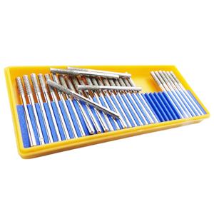 Ensemble professionnel de têtes de meulage de diamant électrolytique en céramique de 3MM pour le meulage de fraises en métal et en pierre - Product Image 1